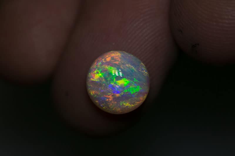 3.20 ct crystal opal 10mm round x 5mm