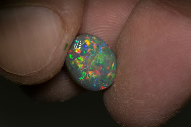 3.25 ct dark opal gem 11x9x4.5