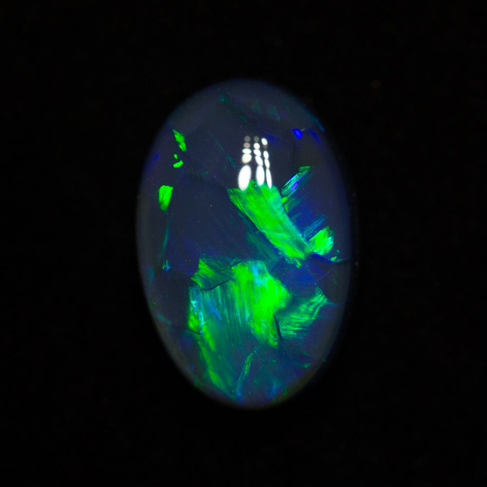 3.26 ct black opal 12x8x5mm