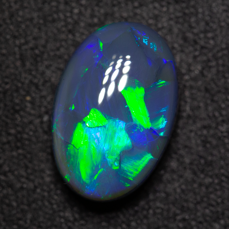 3.26 ct black opal 12x8x5mm