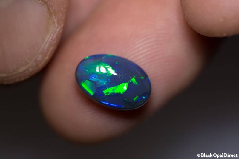 3.26 ct black opal 12x8x5mm