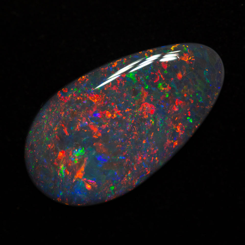 3.27 ct black opal gem 12.6x10x2.5mm