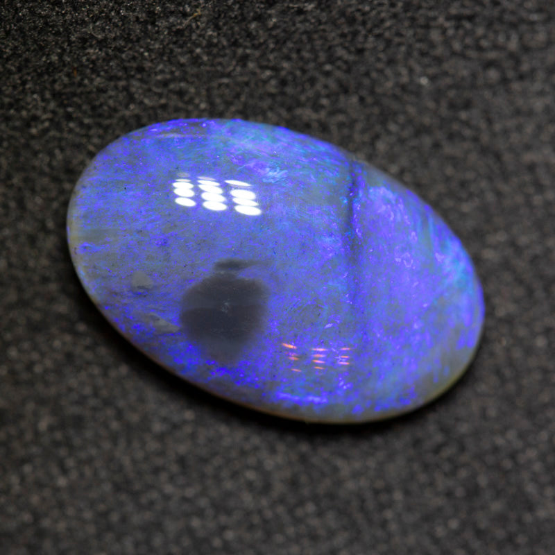 3.27 ct black crystal opal 13.9x8.8x4.4mm
