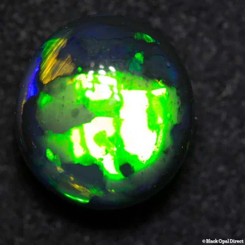 3.29 ct gem black opal 10x9x6mm