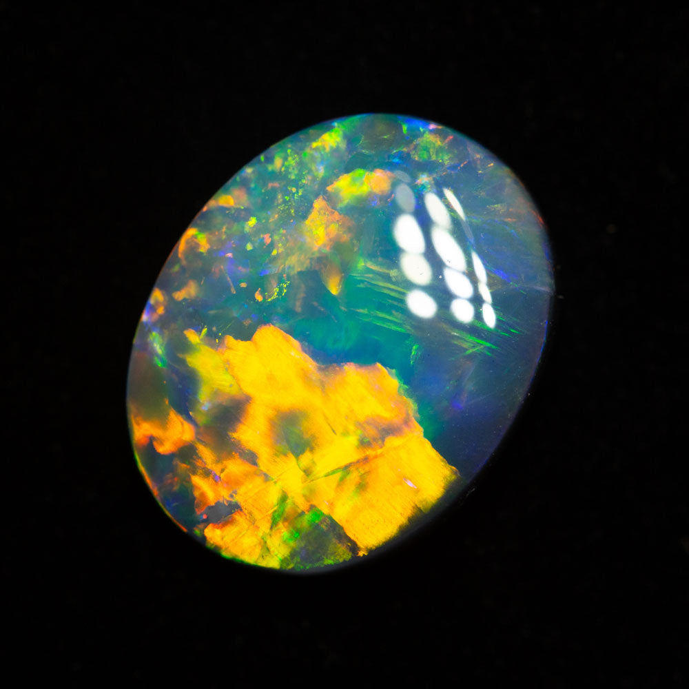 3.31 ct black opal 12.7x10.1x4.1mm