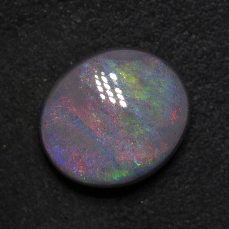 3.32 ct dark opal 10.8x9.3x5.5mm