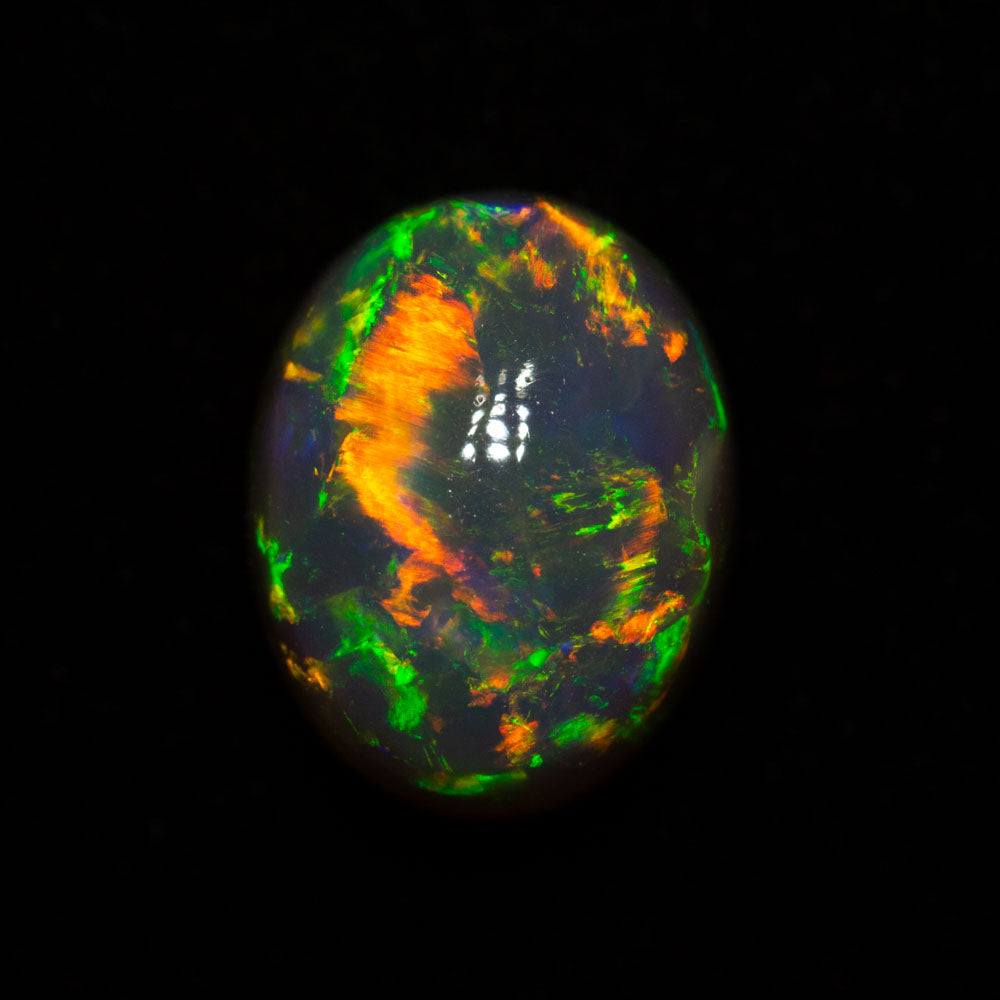 3.36 ct black opal 10.1x7.9x6.5mm