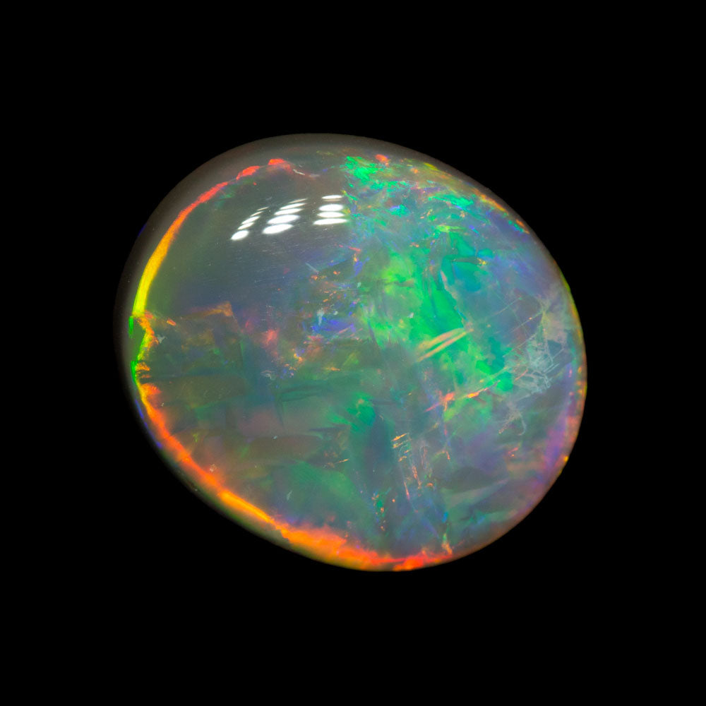 3.36 ct gem dark opal 11.6x10.1x4.6mm
