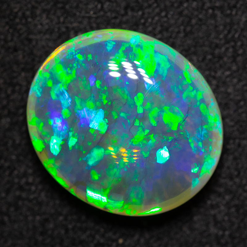 3.42 ct double-sided crystal opal 11.9x10.3x4.6mm