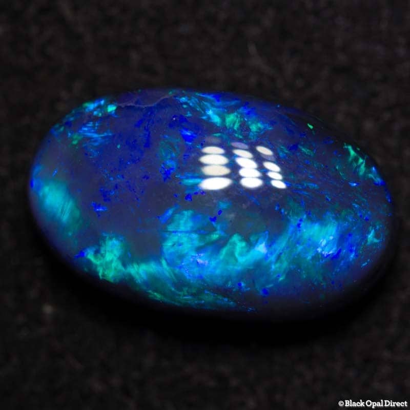 3.42 ct black opal 12x7.5x5mm