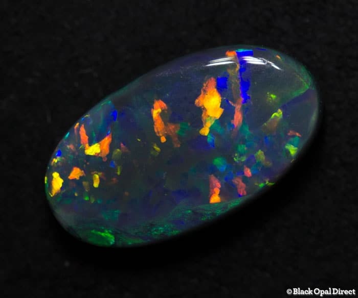 3.45 ct black opal gem 14x8x4.5mm