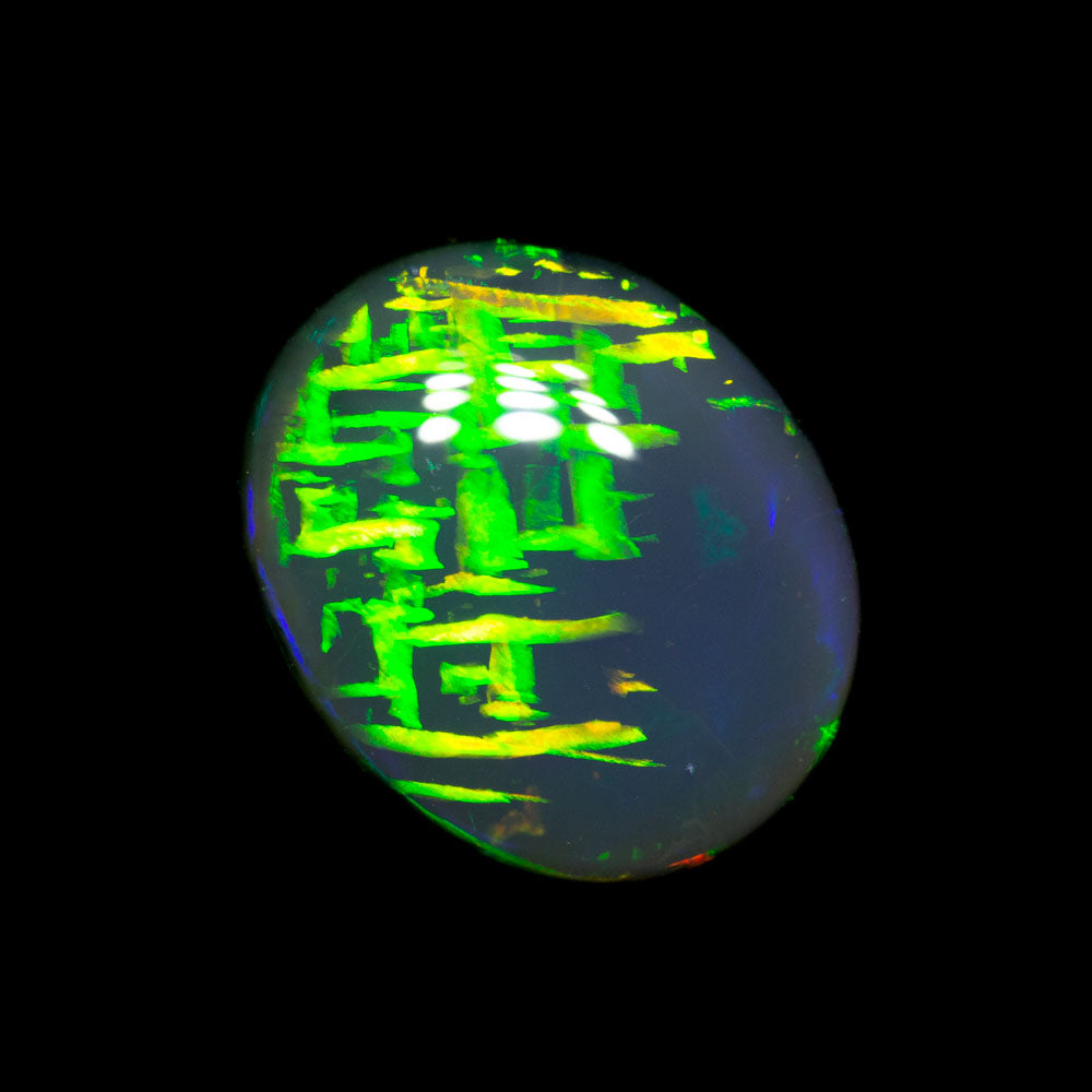 3.53 ct gem black opal 10.4x8.7x5.8mm