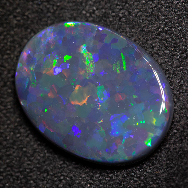 3.66 ct black opal 15x11.5x3 mm
