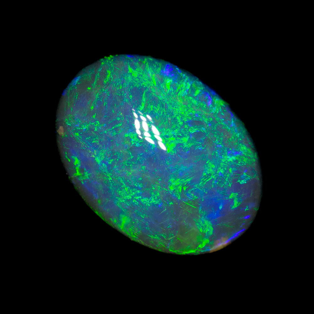 3.79 ct black opal 12x9x5.5mm