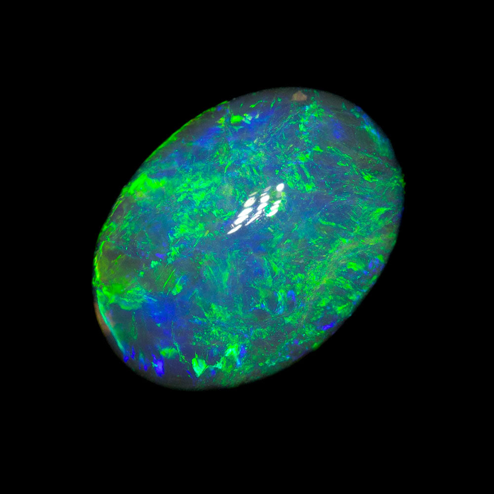 3.79 ct black opal 12x9x5.5mm