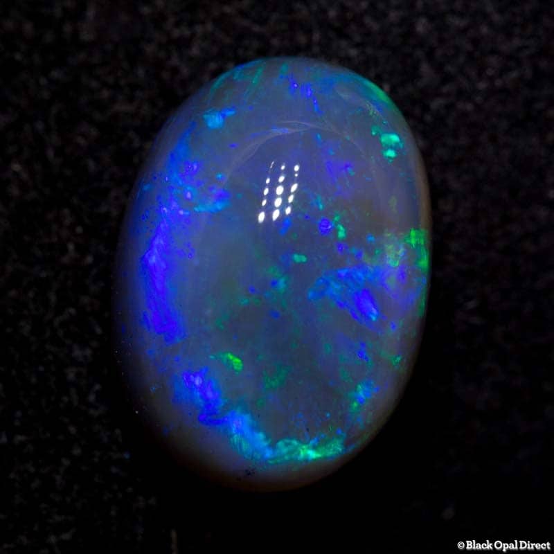 3.79 ct semi black crystal opal 11x8x6.5mm