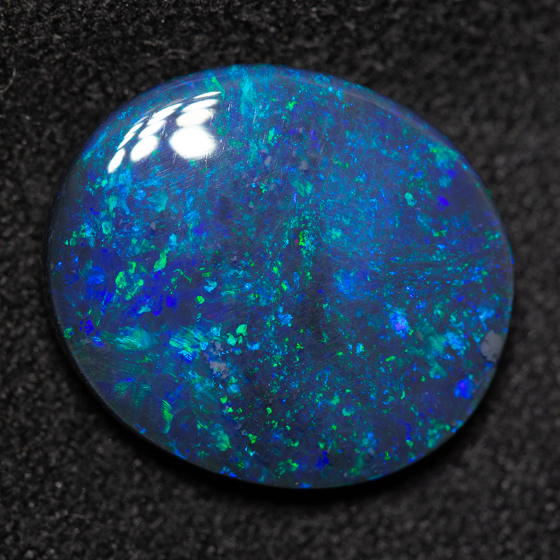 3.81 ct black opal 13.5x11.9x3.5mm