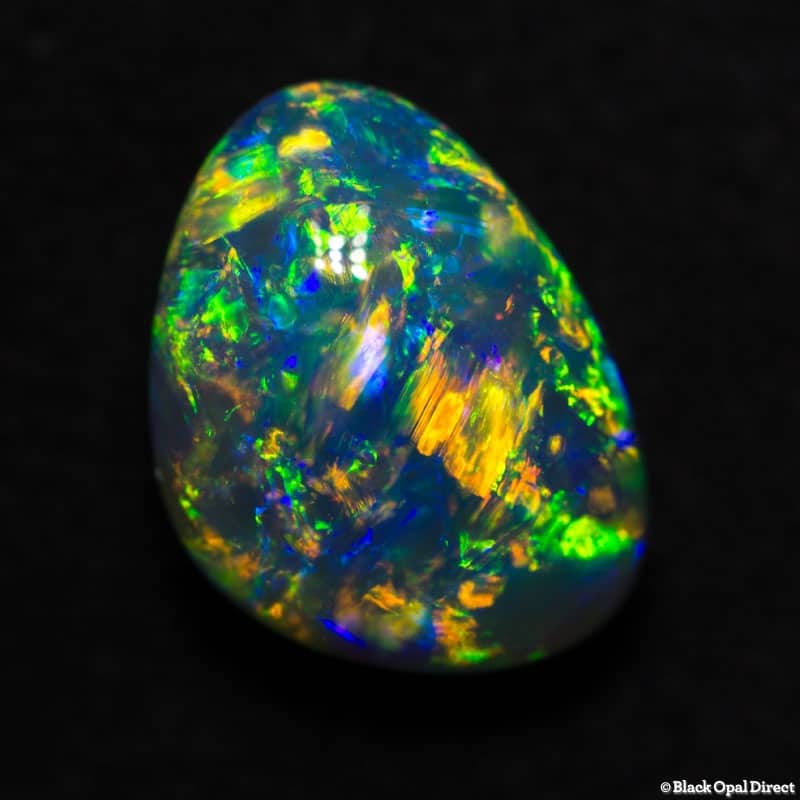 3.85ct gem black opal3
