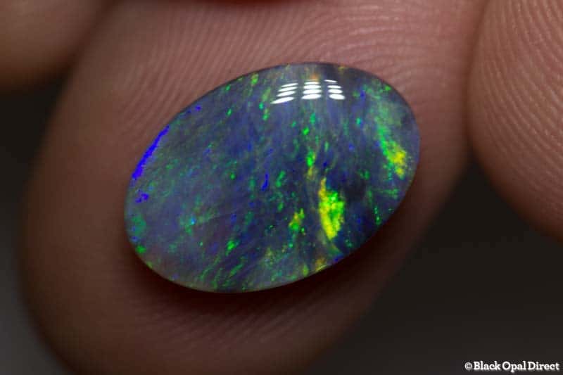 3.88 ct semi black opal 14.5x10x4mm For Lee