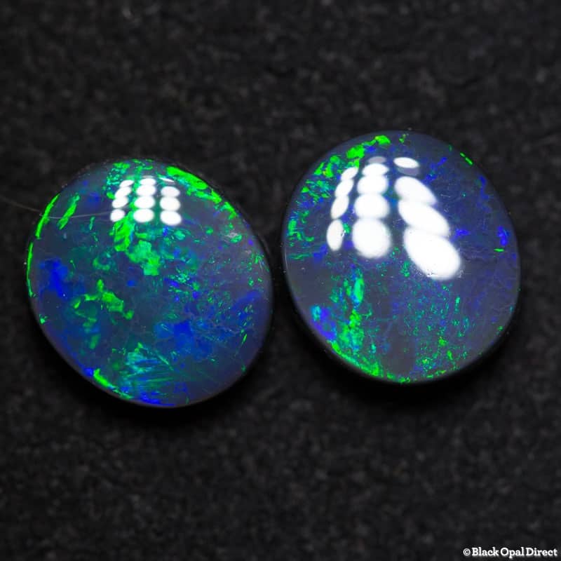 3.89ct black opal pair2