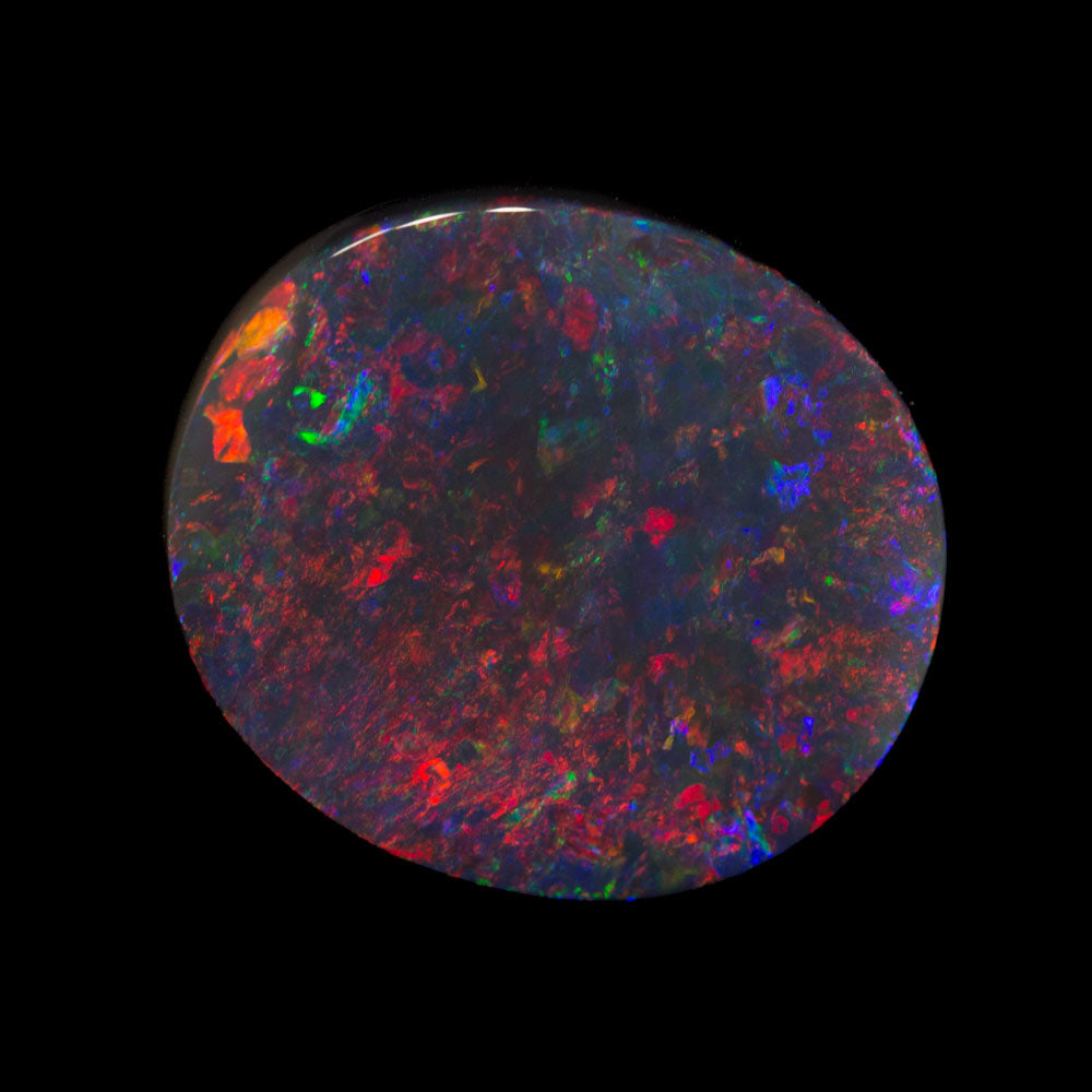 3.93 ct black opal 13.5x12x3.7mm