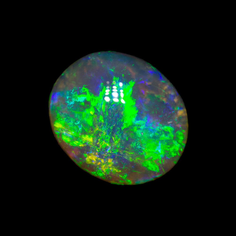 3.95 ct gem dark crystal opal 11.3x9.7x5.8mm