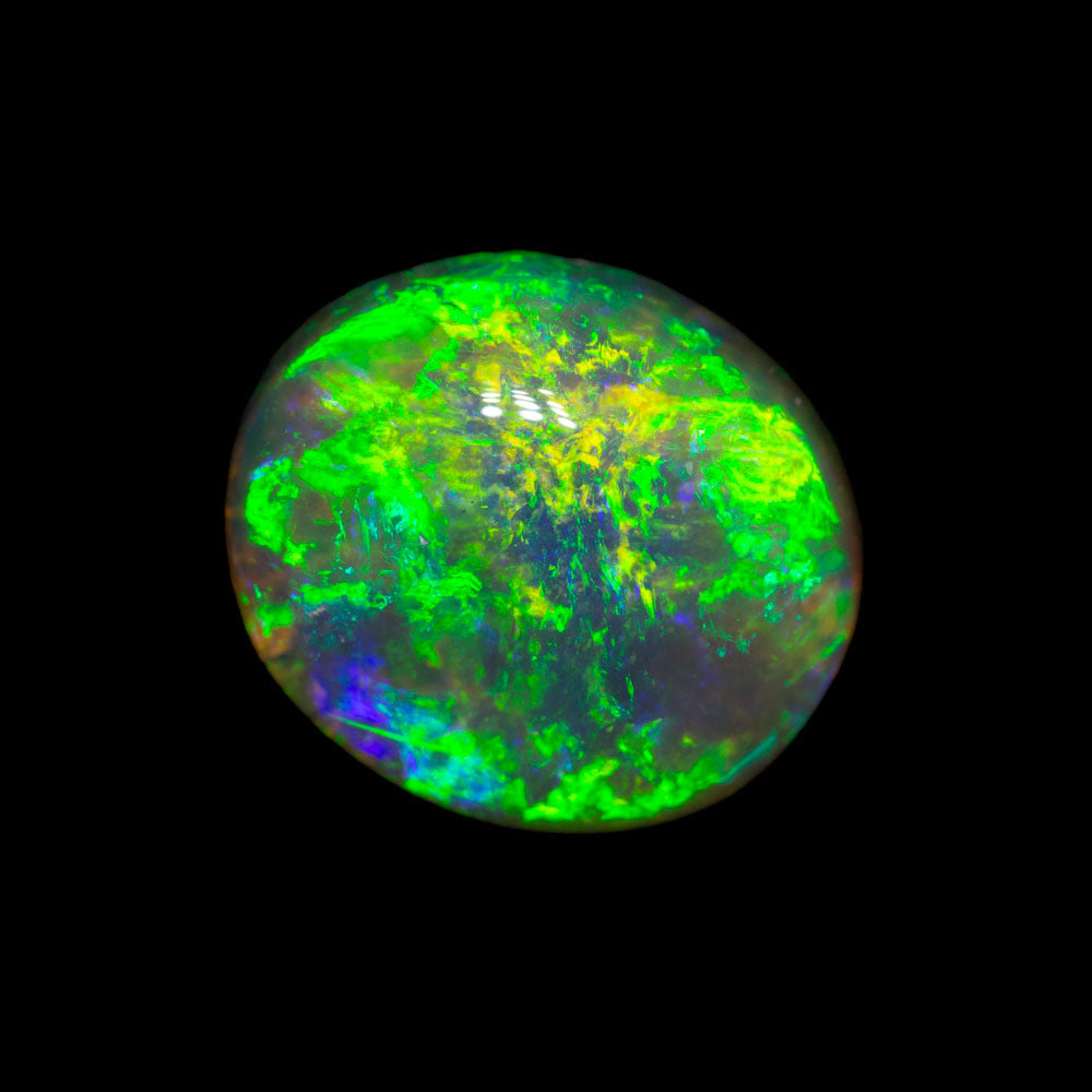 3.95 ct gem dark crystal opal 11.3x9.7x5.8mm