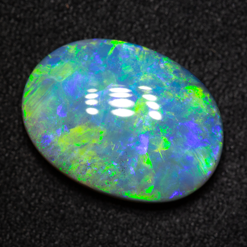 3.96 ct dark opal 14.3x10.5x4.1mm