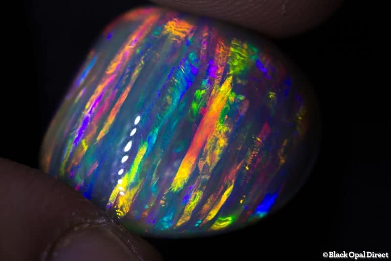 31.17 ct striated pattern crystal gem opal baroque 19x18x15mm
