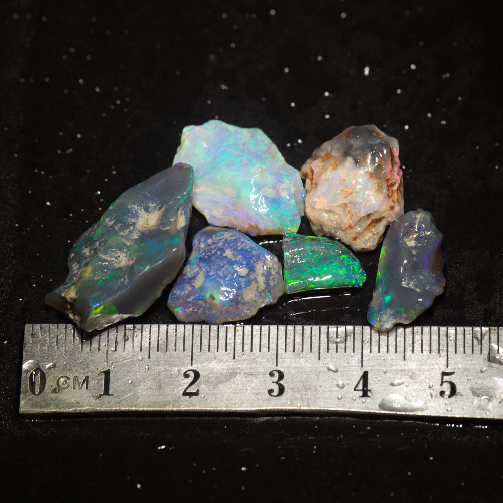 32 ct rough opal parcel 6pc