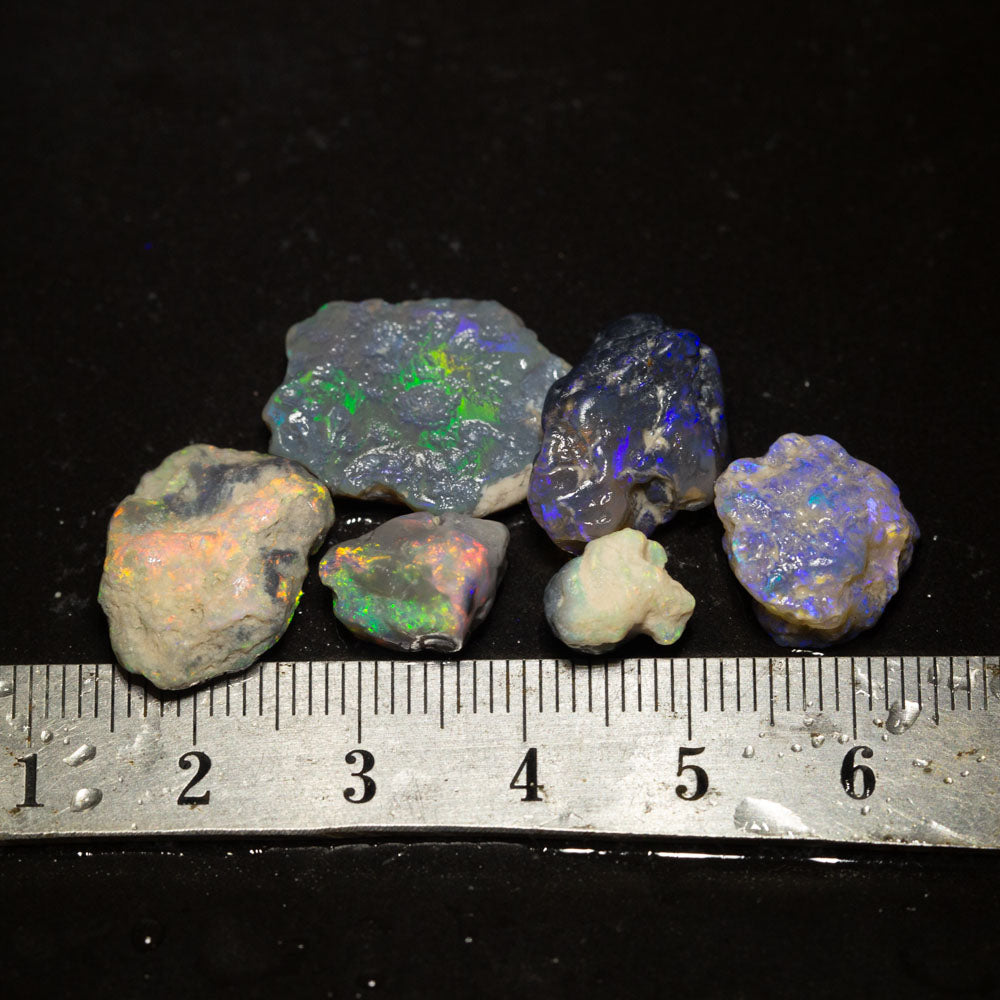 32 ct rough opal parcel 6pc
