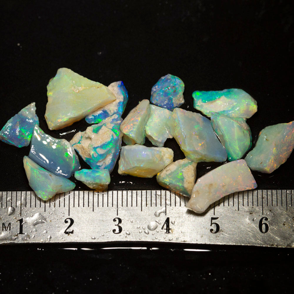 34 ct rough opal parcel 17pc