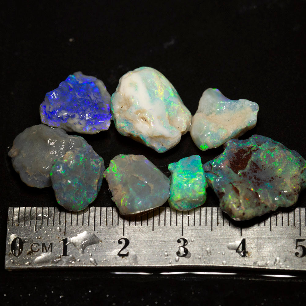 34 ct rough opal parcel 8pc