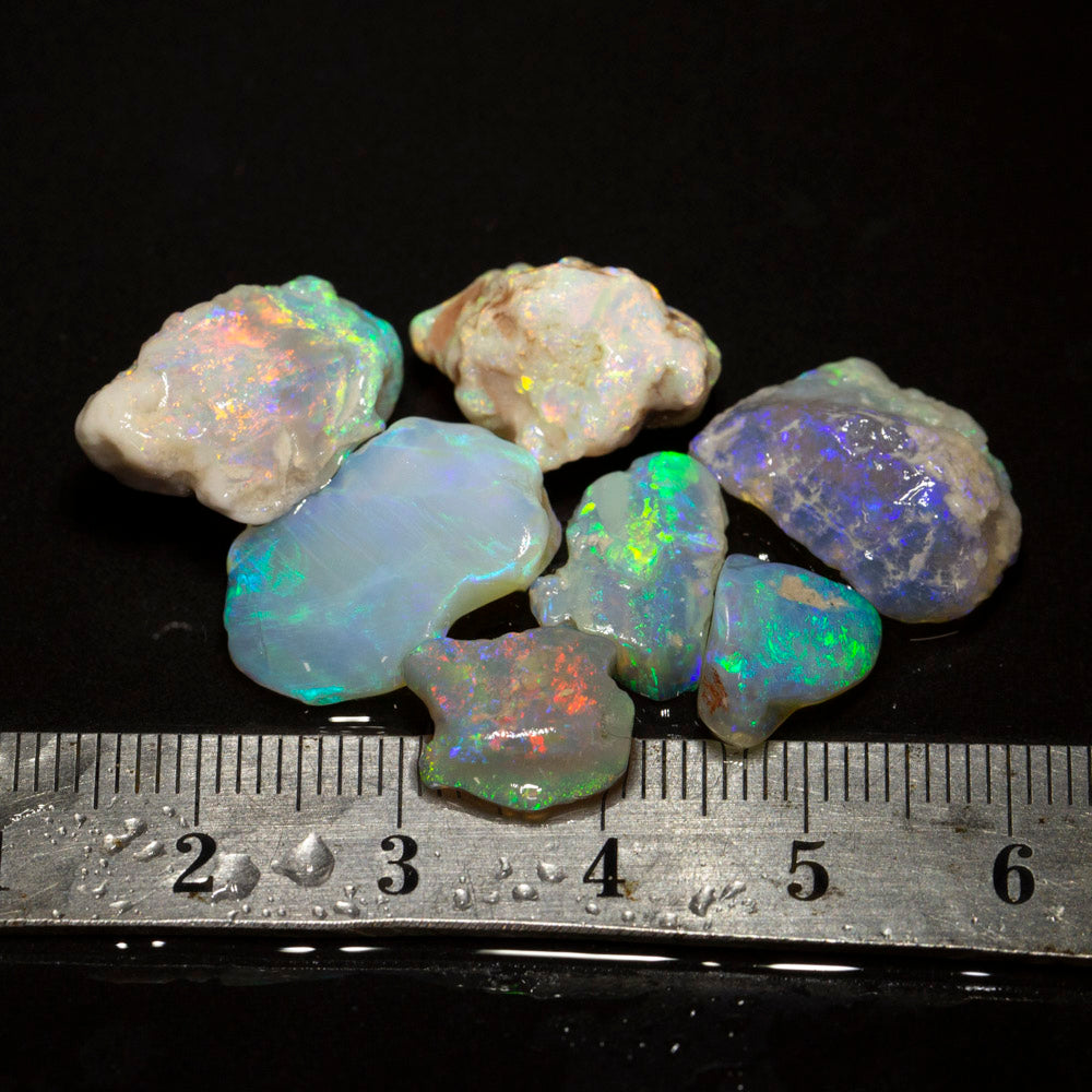 35 ct rough opal parcel 7pc