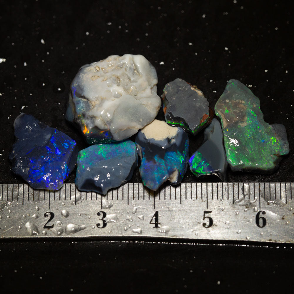 36 ct rough opal parcel 7pc