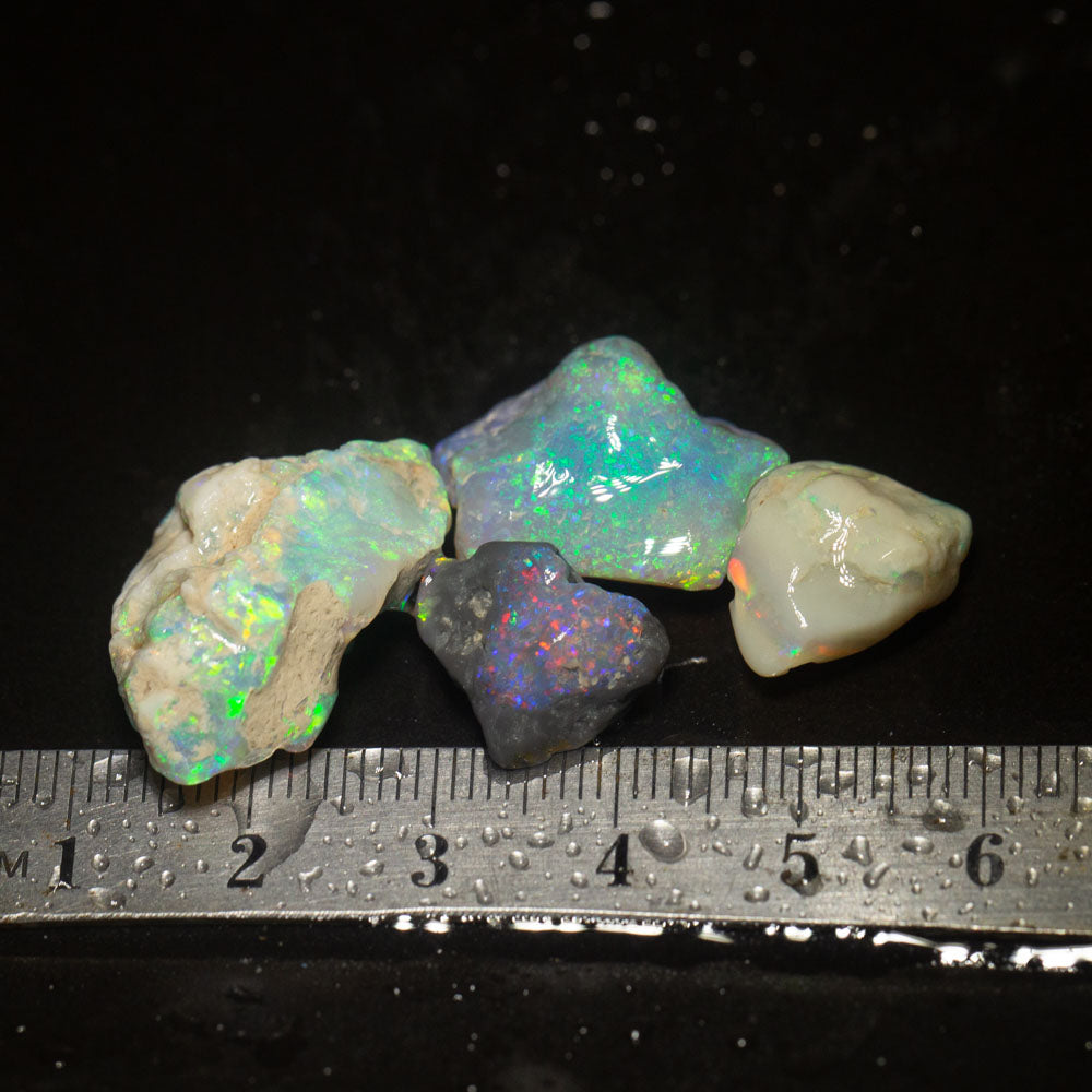 37 ct rough opal parcel 4pc