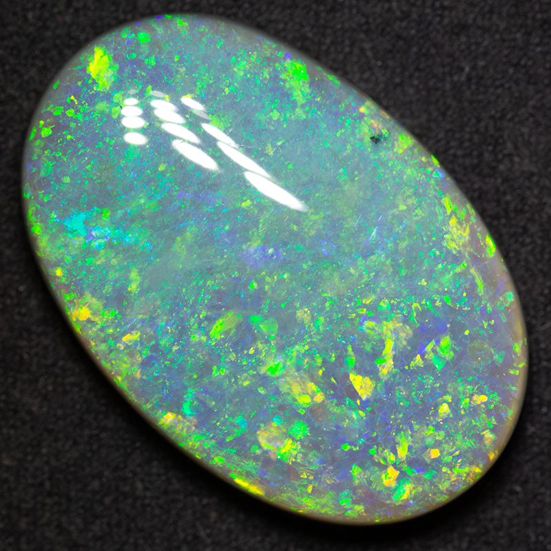 38.63 ct dark opal 33x21.7x8.1mm