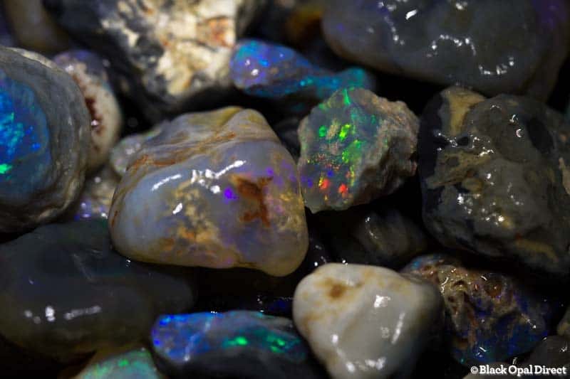 385 ct rough opal parcel for beginners and intermediate opal cutters