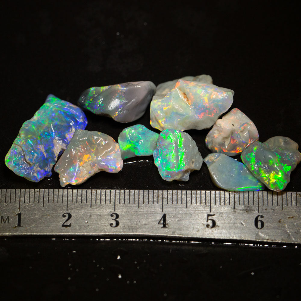 38 ct rough opal parcel 9pc