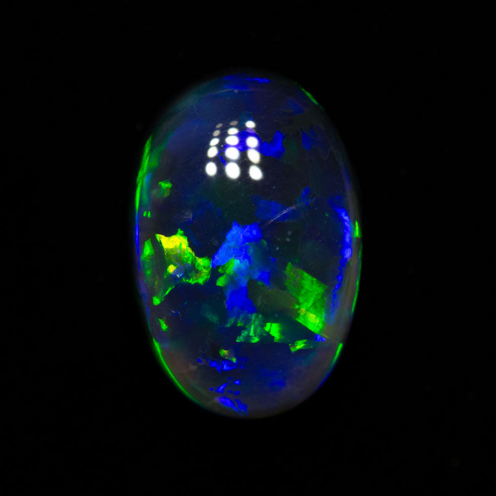 4.03 ct gem black opal 12.2x8.2x6.2mm