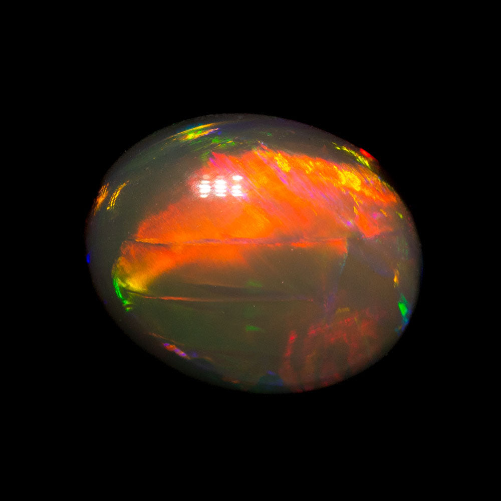 4.03 ct double-sided gem black opal 12x9.9x5.6mm