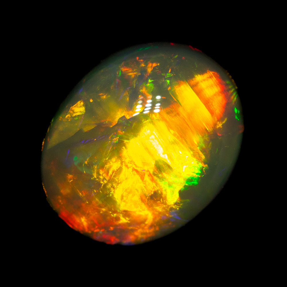 4.10 ct gem black opal 11.9x9.8x5.6mm