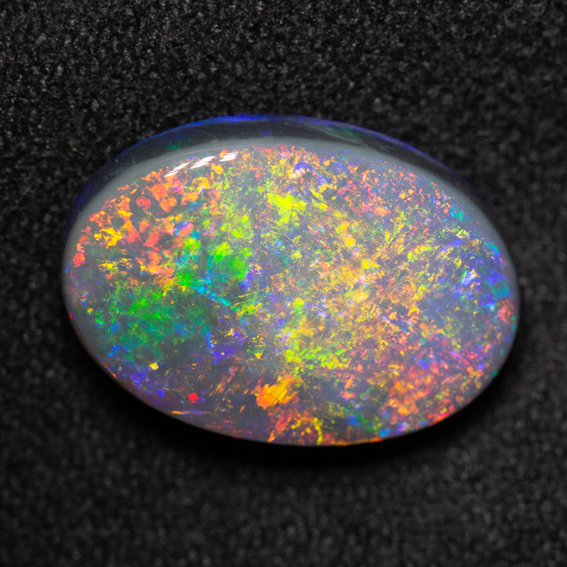 4.12 ct dark opal 13.8x9.5x4.5mm