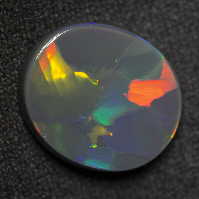 4.15 ct black opal 13.4x11.6x3.7mm