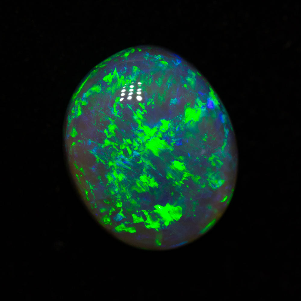 4.17 ct black crystal opal 11.5x9.6x5.4mm