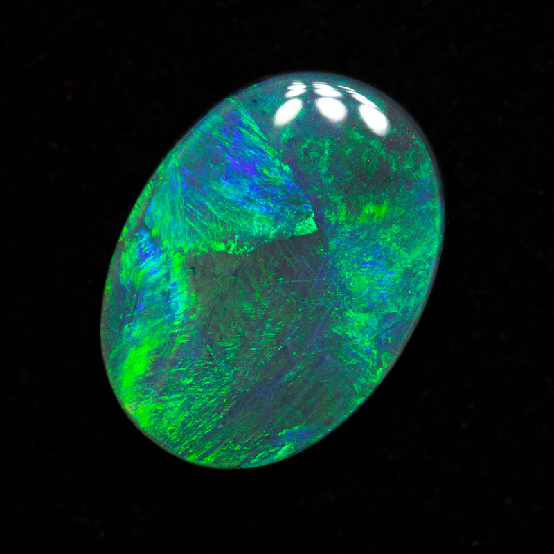 4.38 ct black opal 15.3x11.3x3.9mm
