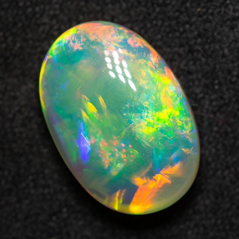 4.39 ct double-sided gem crystal opal 13.5x9.2x5.5mm