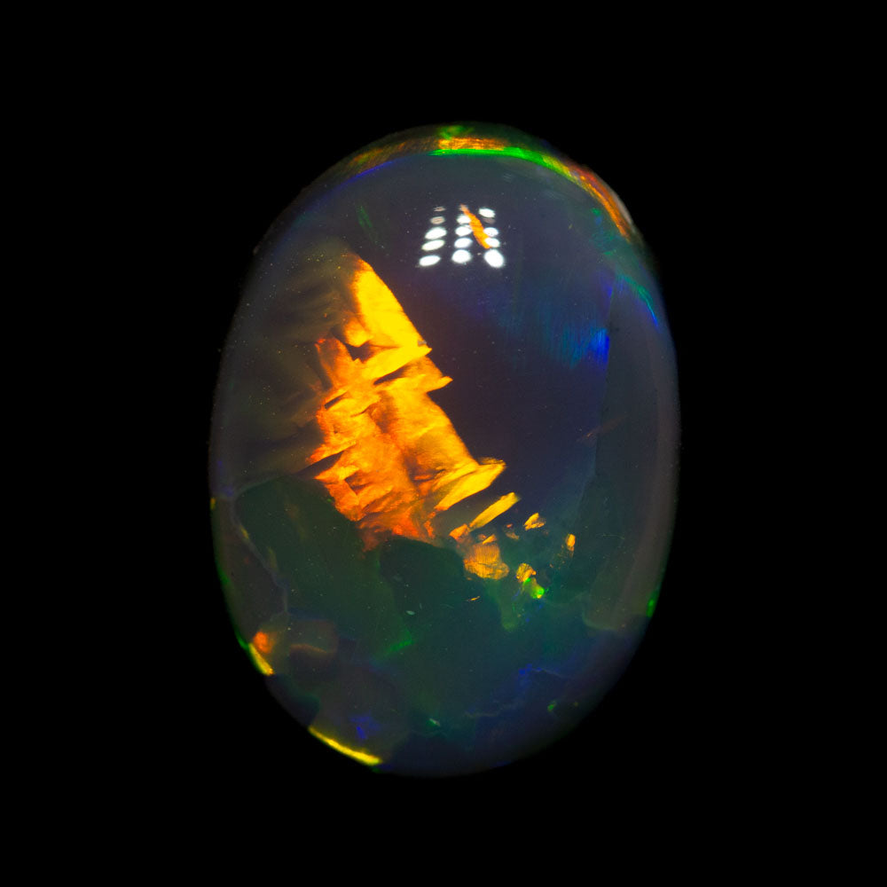 4.61 ct gem balck opal 12.5x9.3x6.3mm