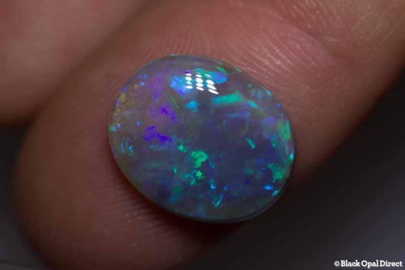 4.63 ct semi black opal 14x12x4mm