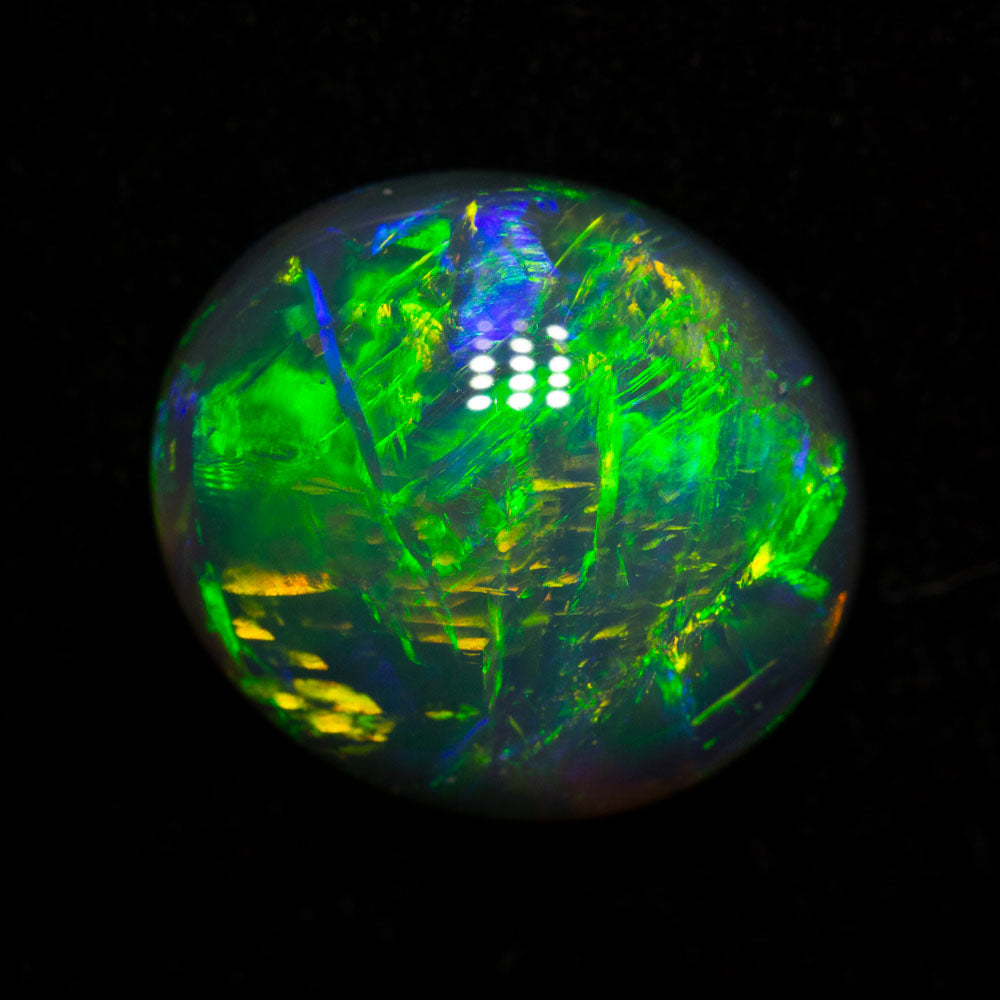 4.70 ct gem black opal 13x11.7x5.1mm